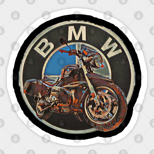 Evan's Beemer Sticker by Papa Hash's House of Art